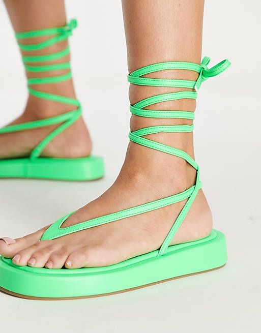Buty sandały damskie wiązane Public Desire 43