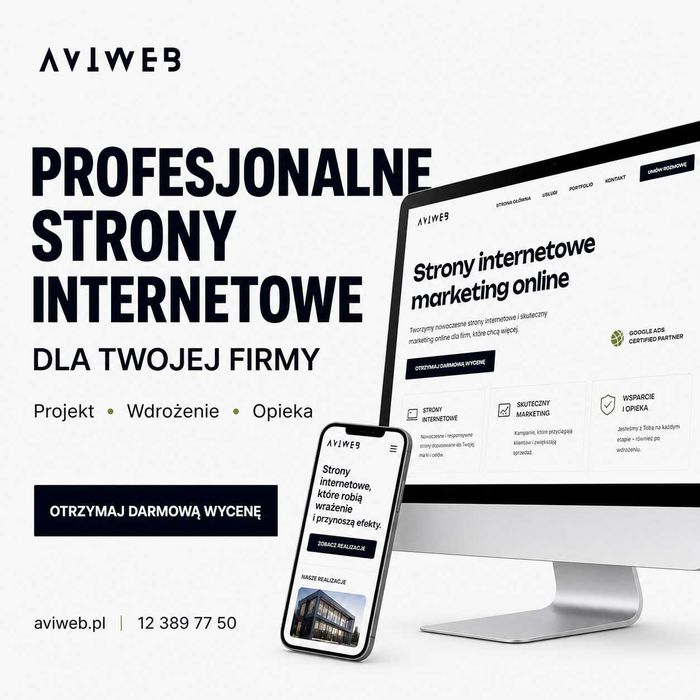 Profesjonalne strony internetowe dla firm | Aviweb.pl