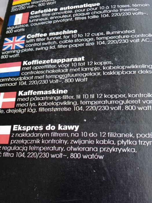 Ekspres przelewowy do kawy