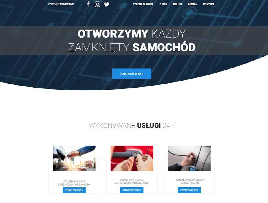 Awaryjne otwieranie samochodów i mieszkań 24/7