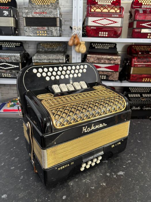 Concertina Hohner /Tell  3 voz d’origem