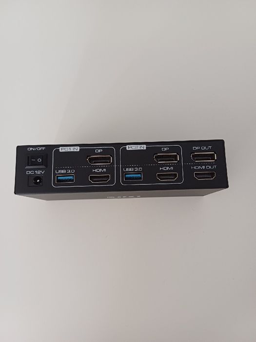 Przełącznik HDMI KVM, 2 Monitory i 4 USB 3.0, 4K 60Hz