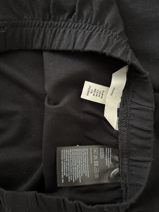 Czarna spodnica ciazowa mama hm z bawelnianego dżerseju