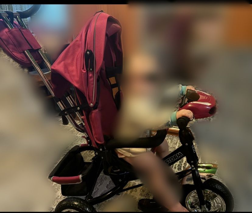 Дитячий велосипед з батьківською ручкою