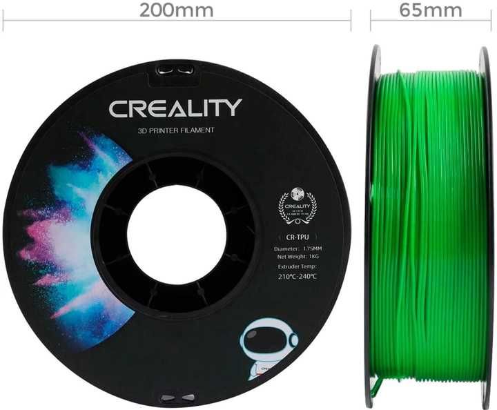 Гумовий TPU-пластик Creality для 3D принтера 1.75 мм 1 кг Зелений