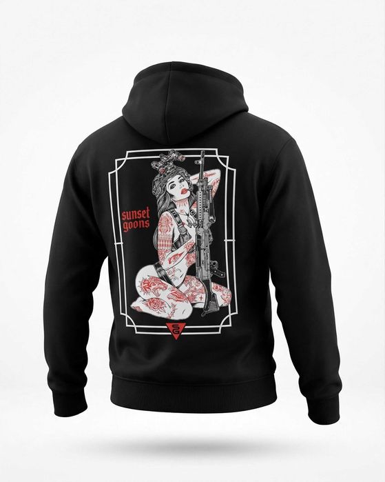 Тактичне мілітарі худі Sunset Goons Girl Black  преміальна якість без передоплати!