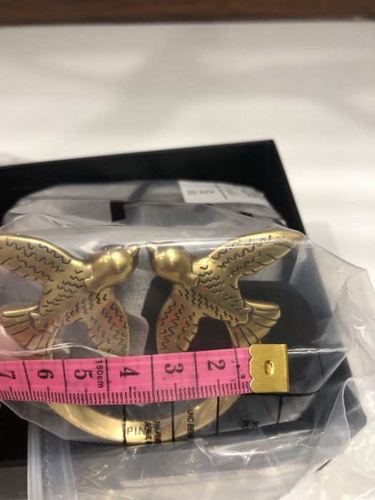 Pasek Pinko Love Belt S (Rozmiar 80/90) z Kultową Klamrą Love Birds