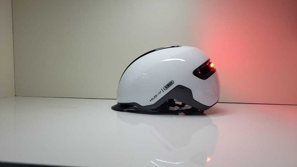 Kask rowerowy ABUS URBAN HUD-Y rozmiar  L 57-61cm Lampka LED