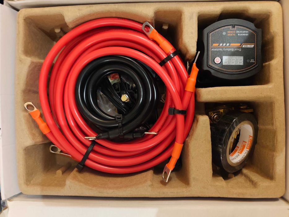 Kit Combinador/Isolador de Bateria / Relay 12V / 140A