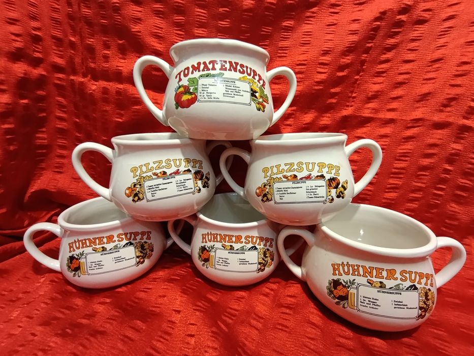 Bulionówki z dwoma uchwytami