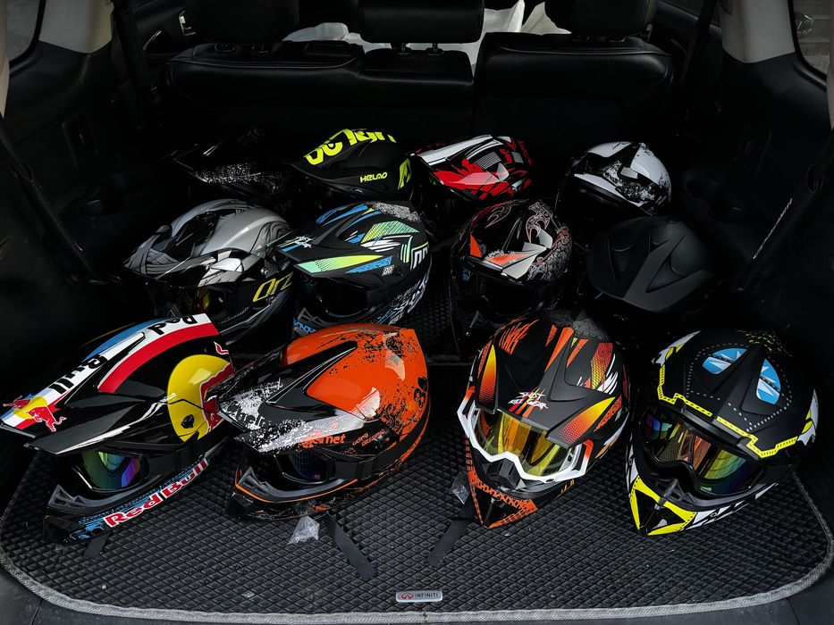 Кроссовый шлем с очками мото шлем ендуро