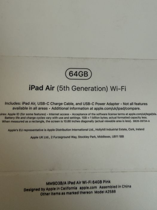 Ipad Air 5 genereacji złoty różowy