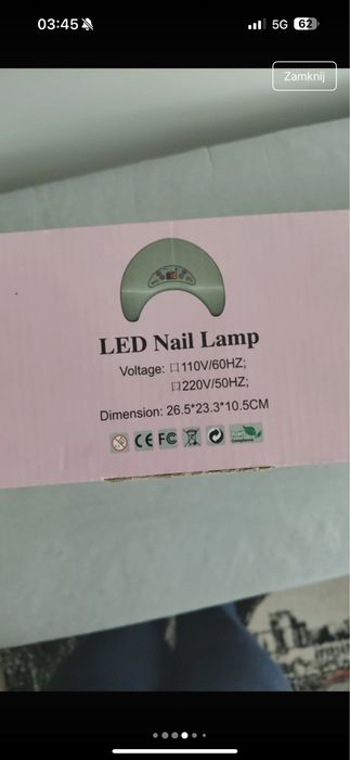 Lampa LED do paznokci