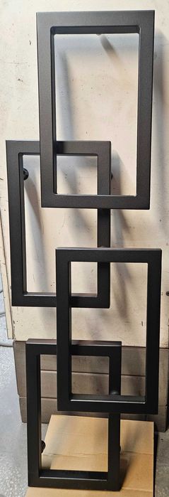 Grzejnik łazienkowy dekoracyjny 111x36 cm, czarny/biały/grafit + zawór