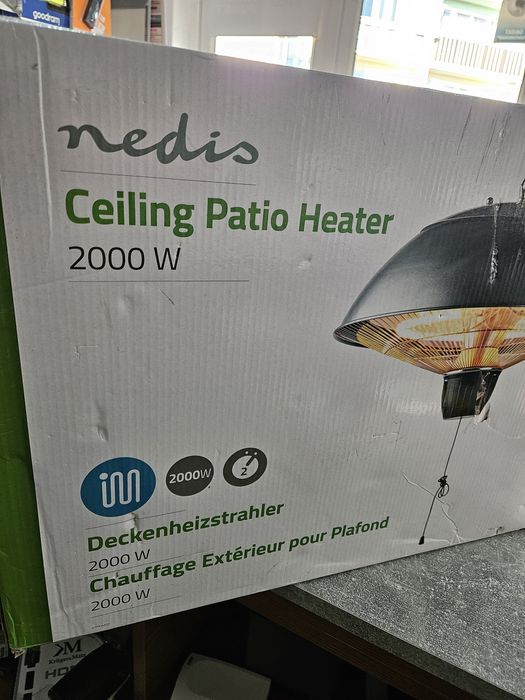Promiennik patio weranda  wiata  - nedis 2000w  - nowy
