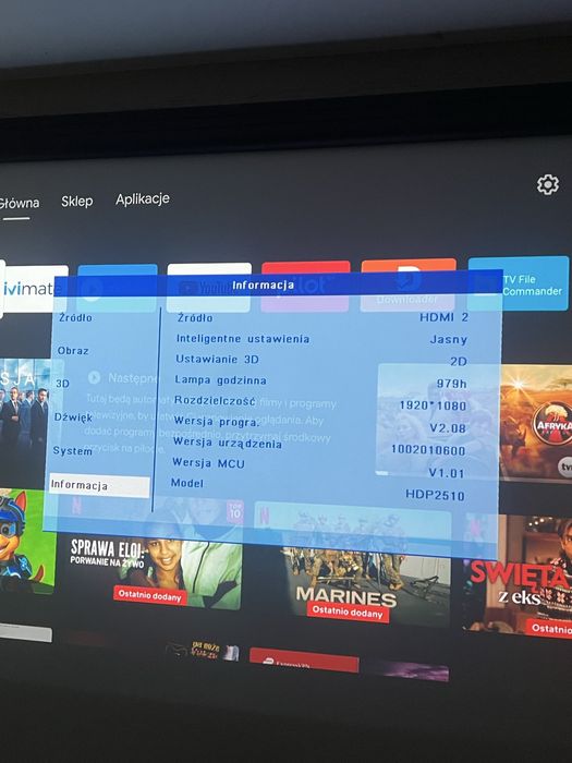 Projektor Philips Screeneo 2510 full hd ust