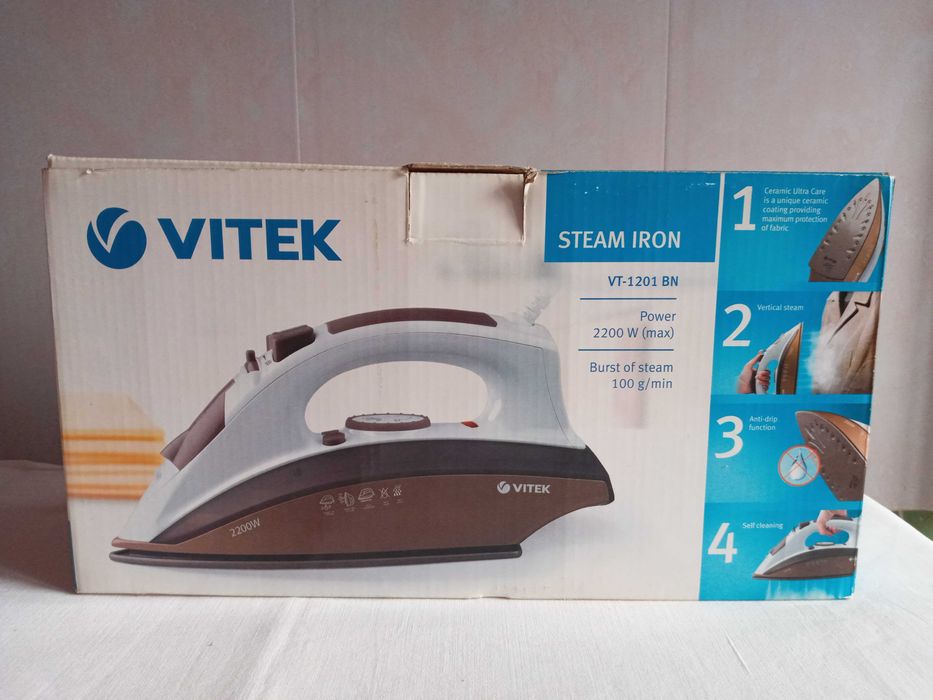 Новый ! Утюг паровой Vitek, VT-1201 BN