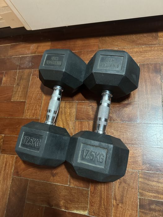 Vendo 2 halteres de 17,5 kg cada