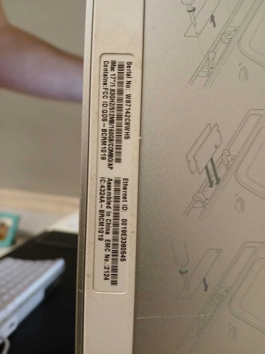 IMac 17" komputer z klawiaturą