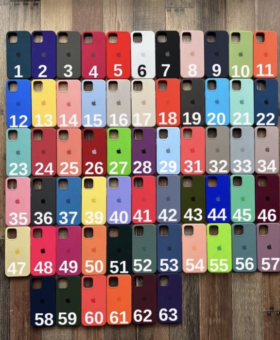 Силіконовий чохол на айфон silicone case iPhone 15 /та інші 16