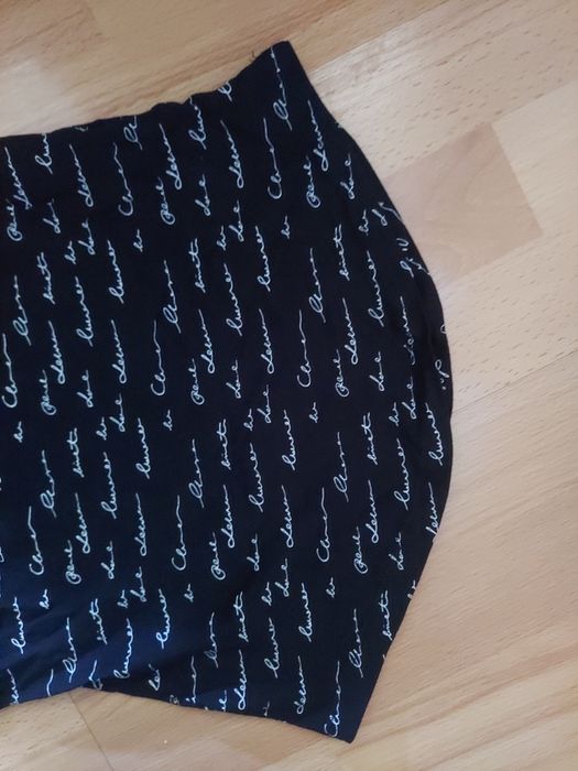 Sinsay T-shirt koszulka asymetryczna półokrągły dół
