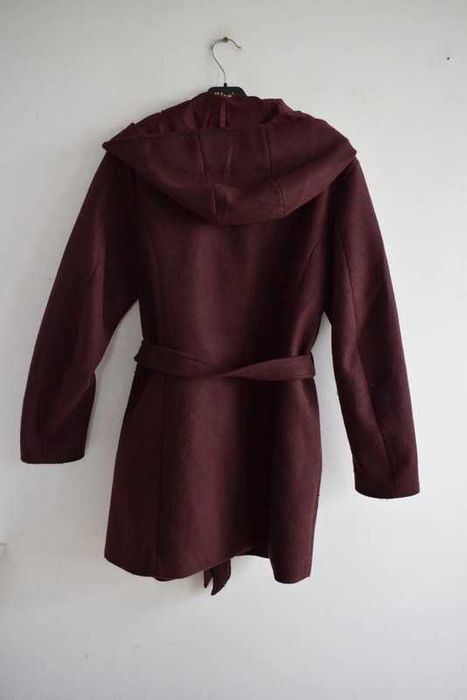 Only płaszcz wiosenny bordowy 40 l damski