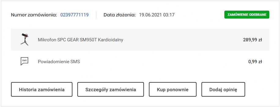 Mikrofon SPC Gear SM950T
