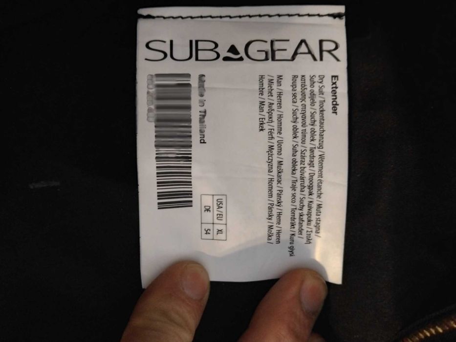 Skafander suchy Subgear Extender XL, DWA RAZY W WODZIE