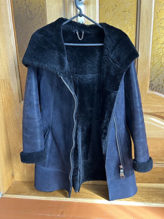 Дублянка натуральна темно синя на замку