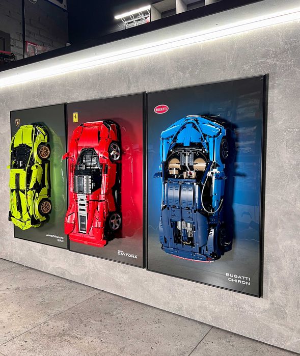 Арт Тримач Рамка 80x50 см. на Стіну для Конструктора Ferrari 42143