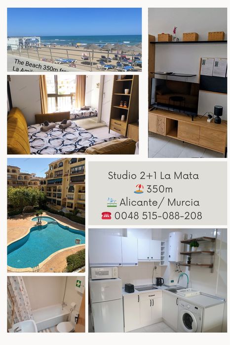 Nocleg przy plaży 2+1 w Hiszpanii wakacje La Mata Torrevieja Alican