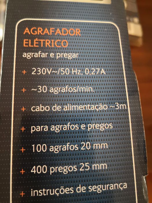 agrafador elétrico Duro PRO + 6caixas de agrafos e pregos