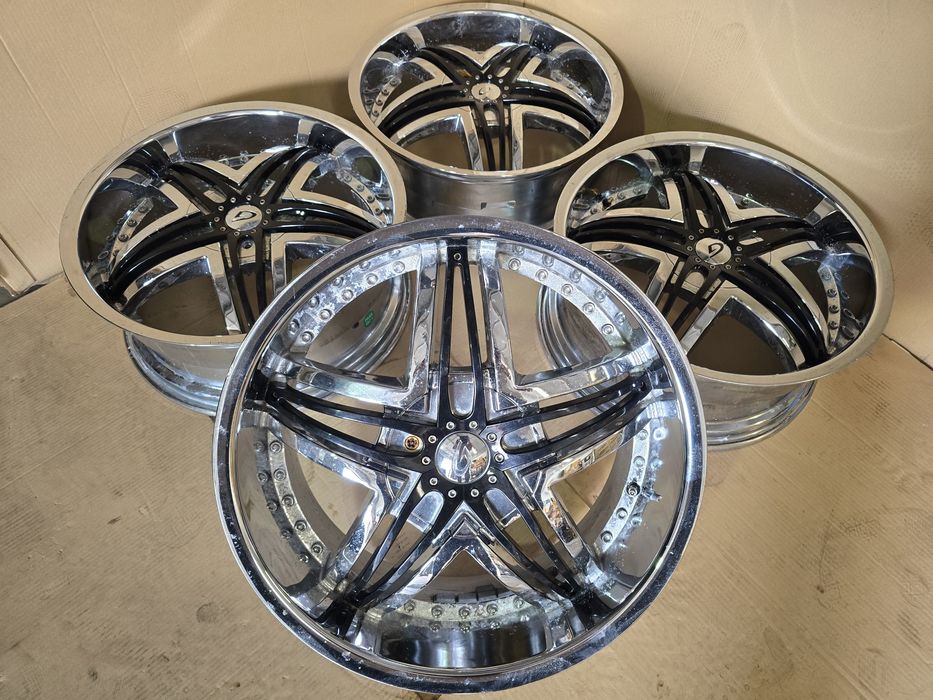 Felgi 5x112 i 5x114,3  GT 8.5jx20 et35 chrom duze ranty parapet