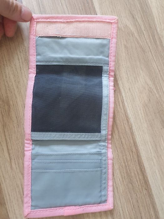 Portfel dziecięcy dla dziewczynki pudrowy róż adidas