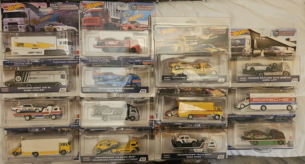 Hotwheels variáveis, miniaturas