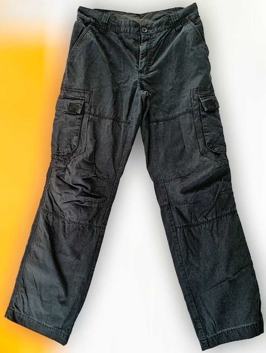 Calças de Adulto Preto Acinzentado, como Novas