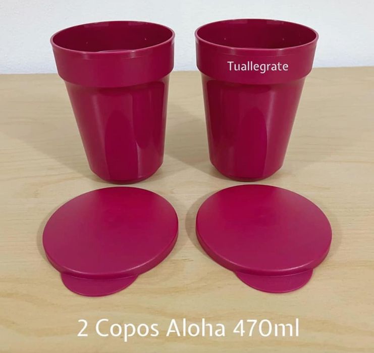 2 Copos Aloha 470 ml Tupperware