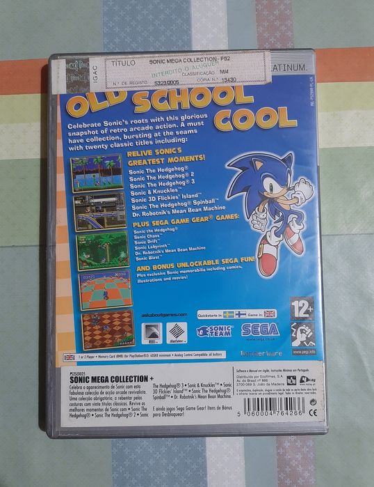 Jogo "Sonic - Mega Collection" para PS2