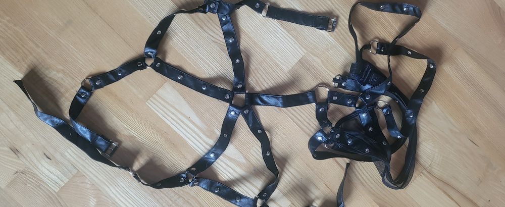 Harness Skórzany Szelki rozmiar L Uprząż Skórzana nowy