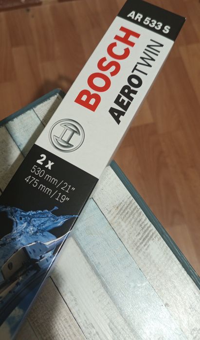 Щітки склоочисників безкаркасні Bosch Aerotwin 530х475мм AR533S: 800 ...