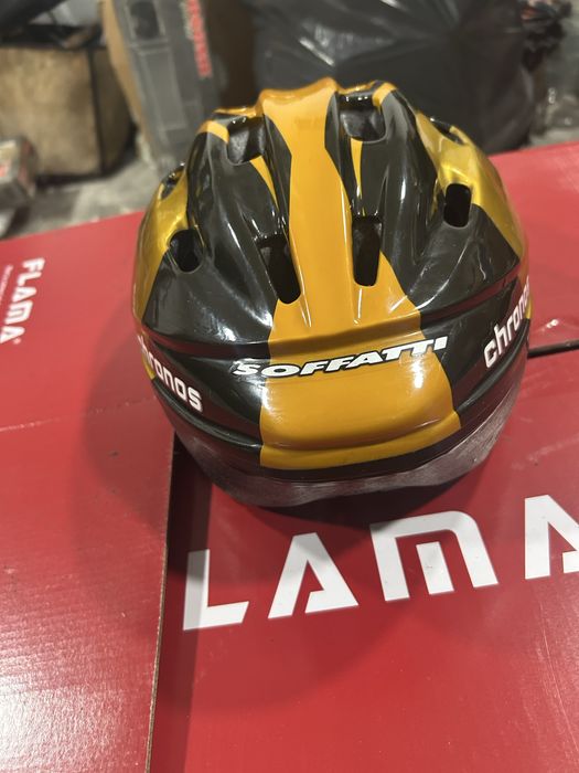Capacete de Ciclismo Soffatti – Preto e Amarelo