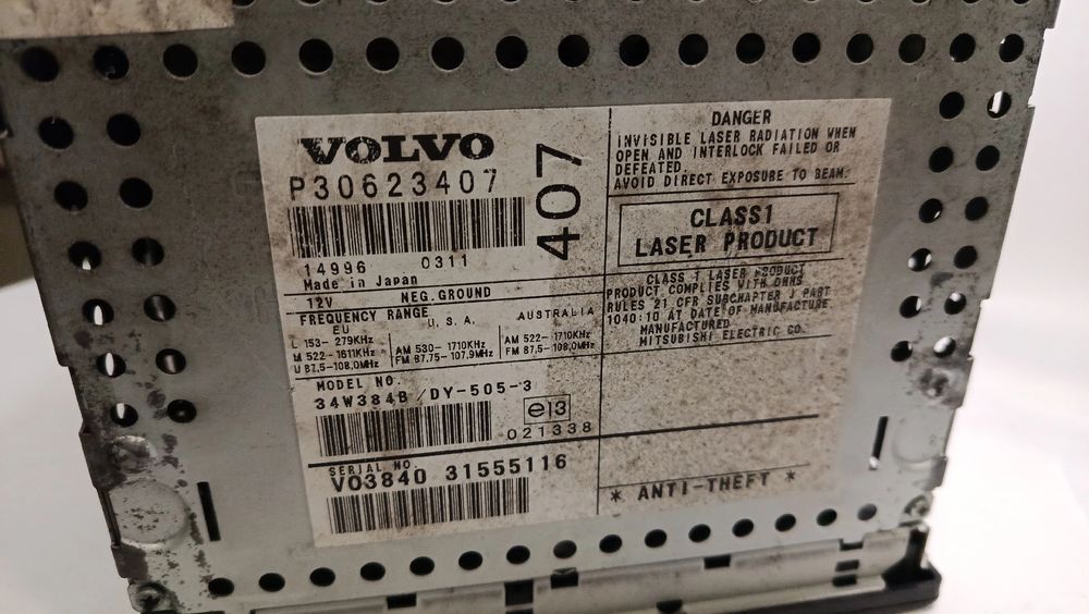 Rádio / auto-rádio VOLVO V40 Combi (VW)