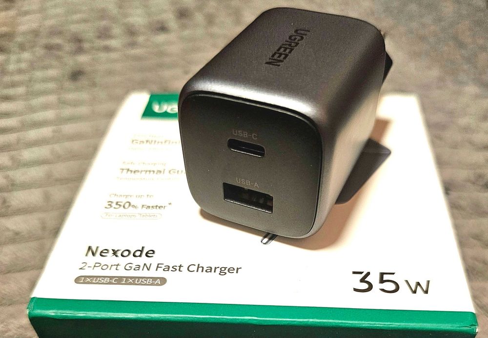 Продам ускоренную Nexod сертифицированную GaN зарядку от Ugreen 35W