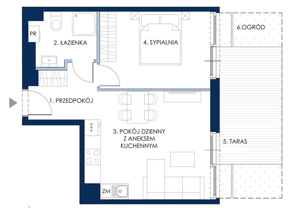 Pierwsza linia | Apartament pod klucz w top budynku C16 - Sol Marina