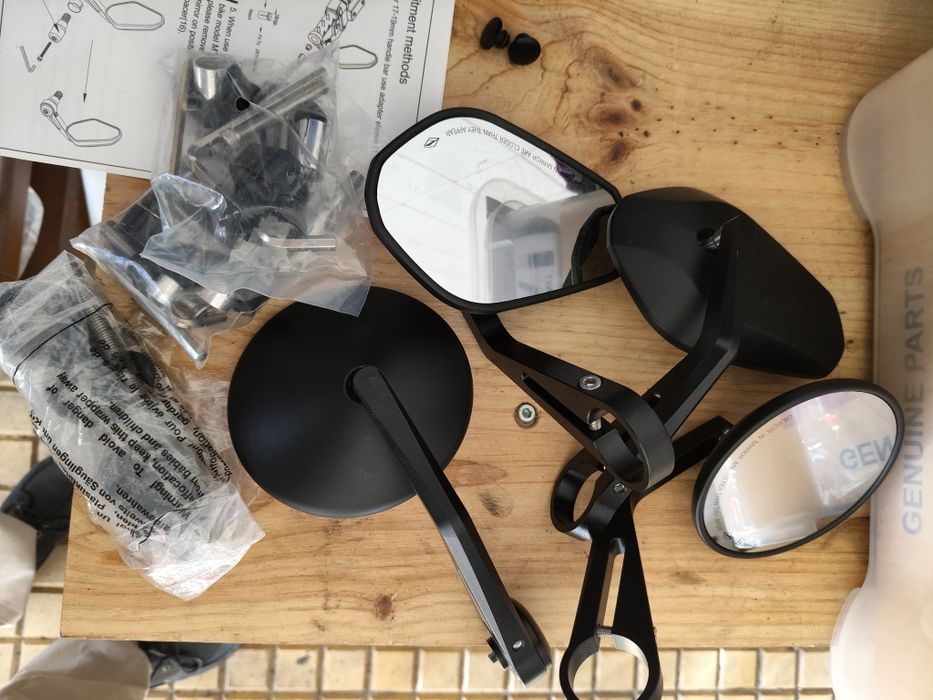 Espelhos café Racer topo guiador