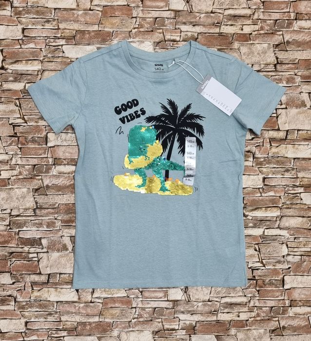 Футболка SinSay з двосторонніми пайєтками. Розмір 140.
Ши