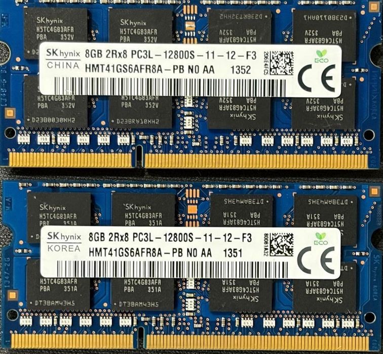 Hynix DDR3L 16 GB SO-DIMM 1600 MHz, комплект 2×8 GB