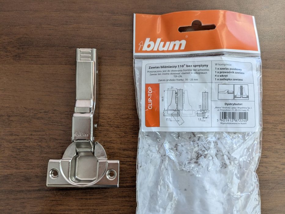 Zawias Blum CLIP-TOP 110