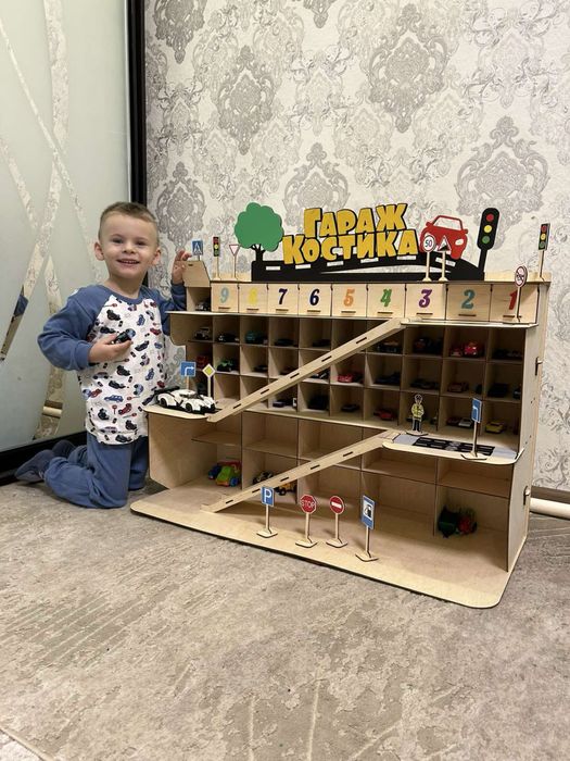 Гараж детский, парковка, гараж для машинок,кинсмарт,трек