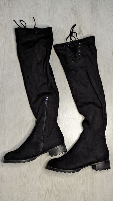 Ботфорти замшеві